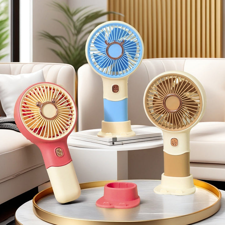 Women Portable Hand Fan with Innovative Animal Design Bowlift