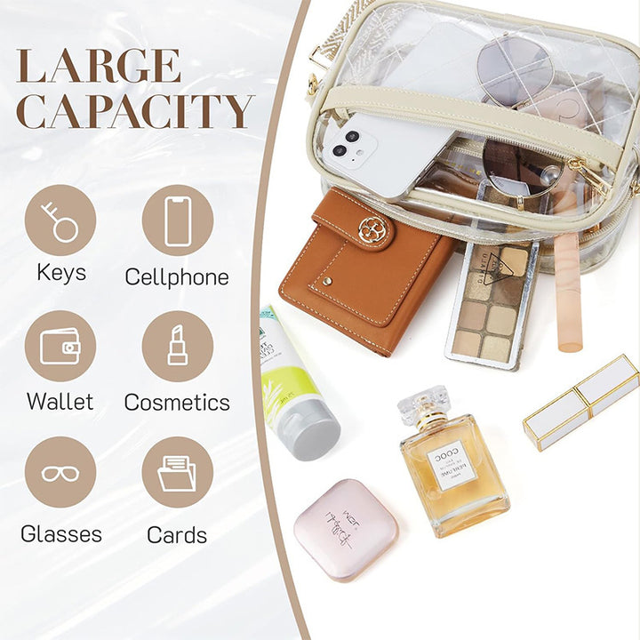 Transparent cosmetic bag with fashionable design Bowlift