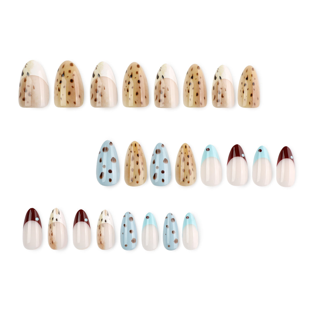 Artful stiletto nails with modern animal motif Bowlift