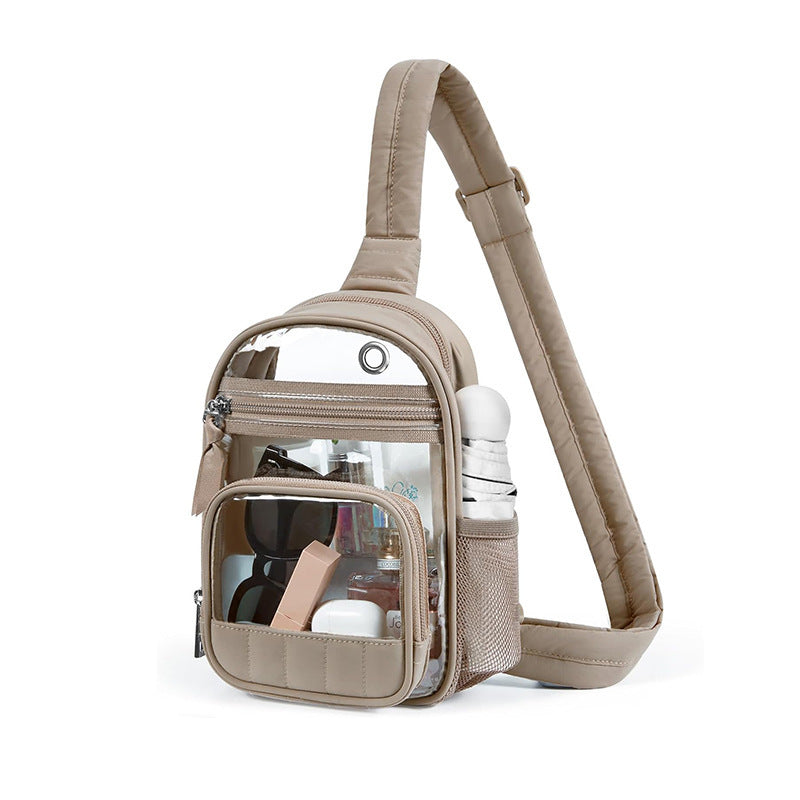 Multifunctional Transparent Sling Bag Bowlift