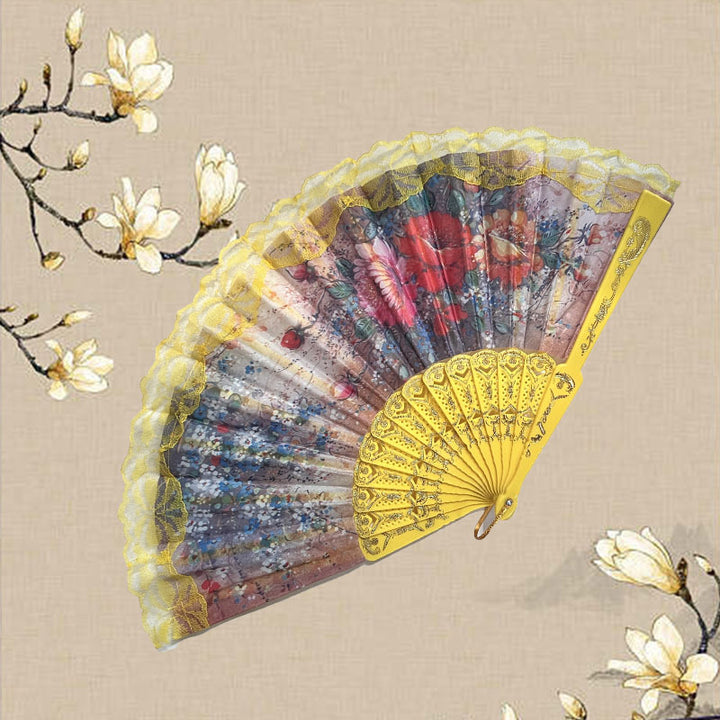 Ladies Elegant Hand Fan Bowlift