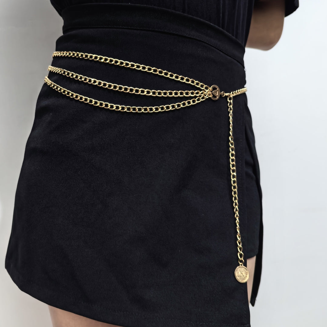 Fashionable Chain Belt Bowlift