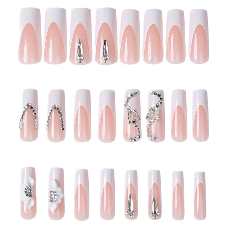 Nail set with elegant design and glitter accents Bowlift