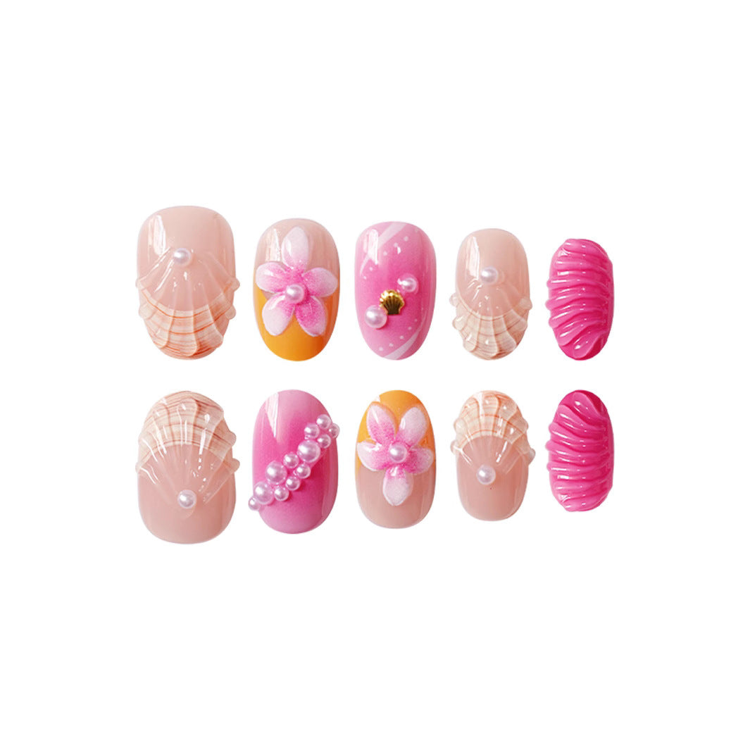 Artistic 3D Floral Nail Art Bowlift