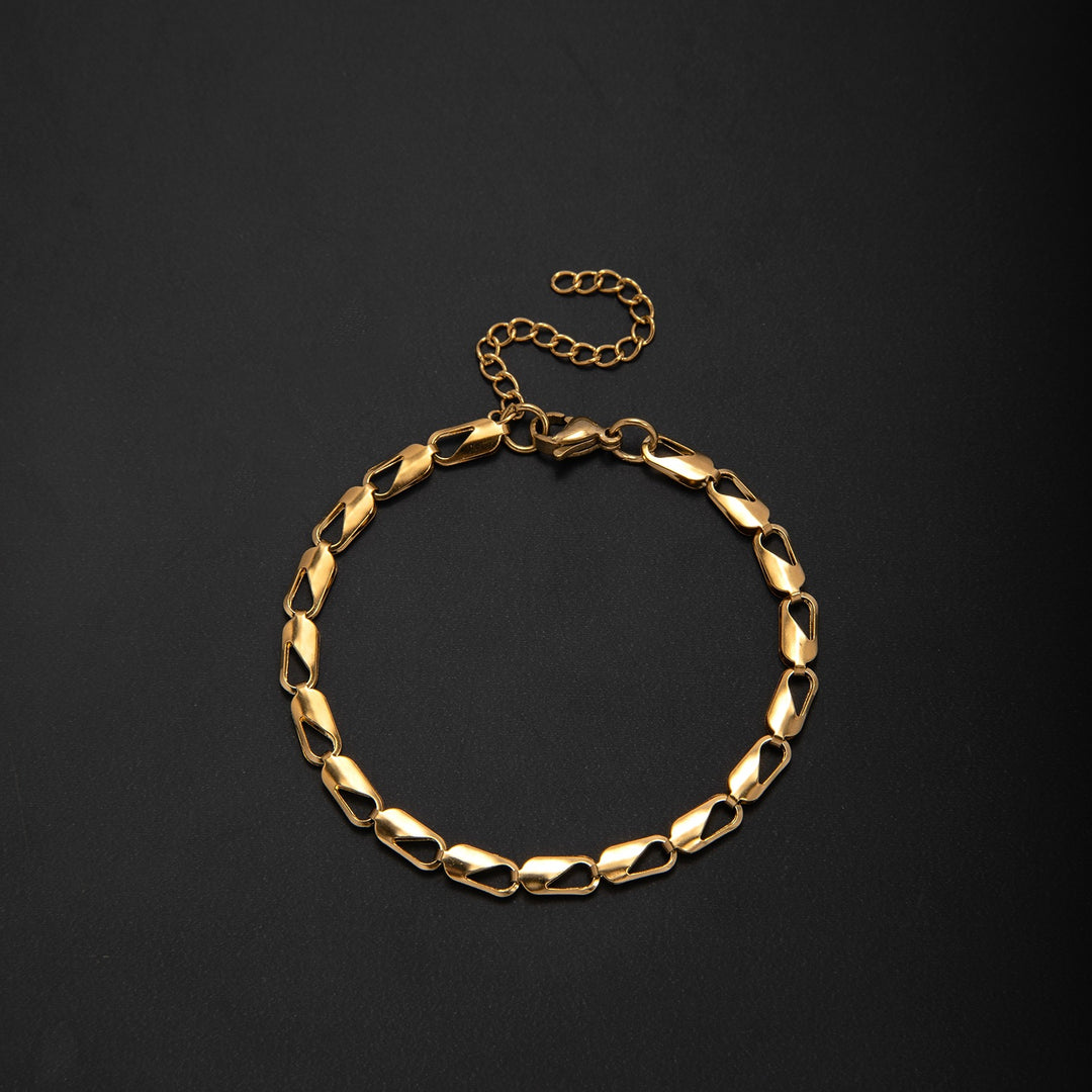 Adjustable Contemporary Link Bracelet Bowlift