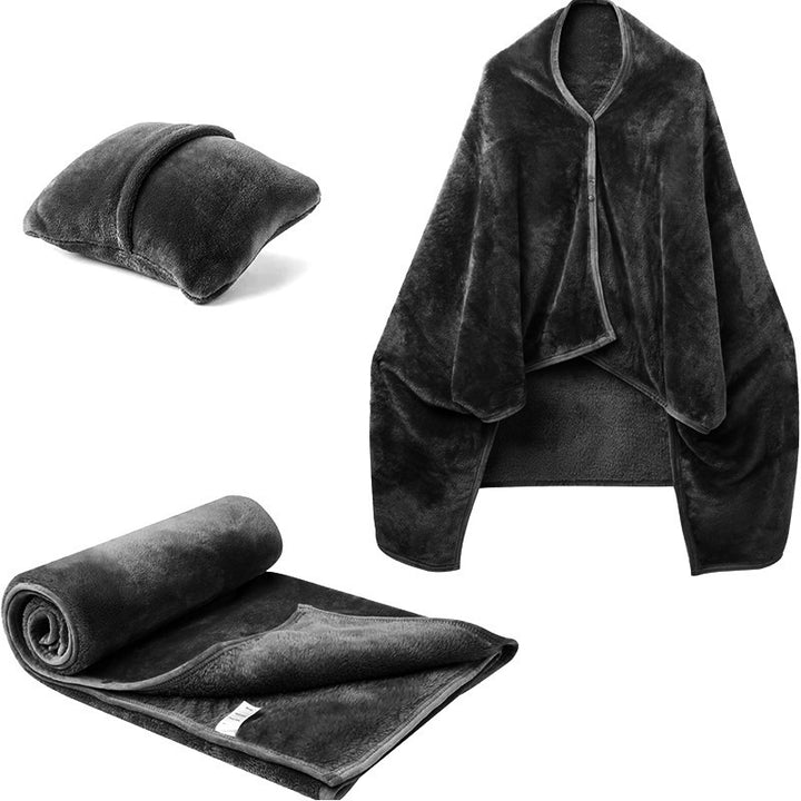 Women's Snuggle blanket with arm design and pillow Bowlift