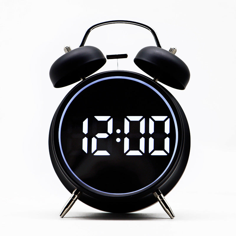 Digital Alarm Clock in Retro Style Bowlift