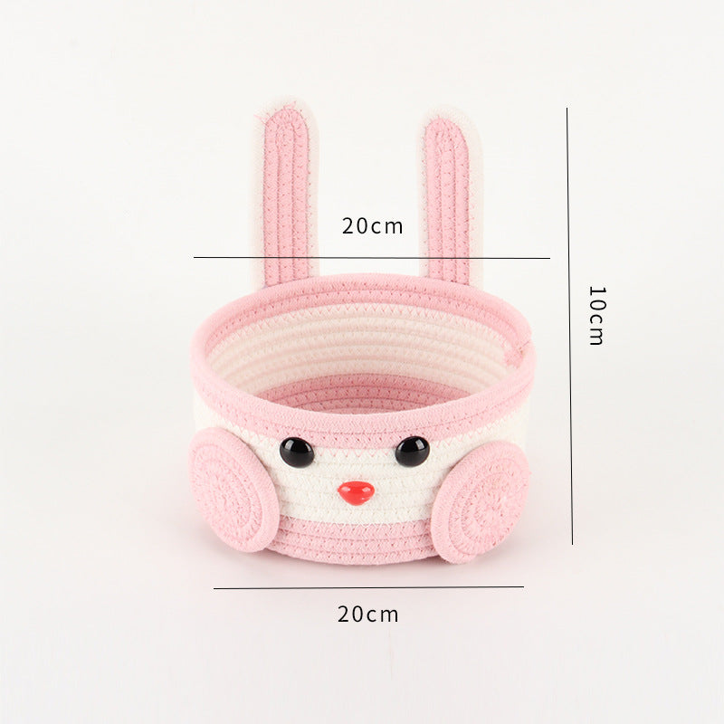 Playful Storage Basket in Rabbit Design Bowlift