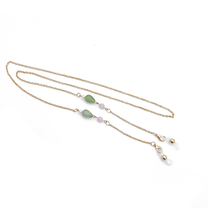Fashionable necklace with elegant stone pendants Bowlift