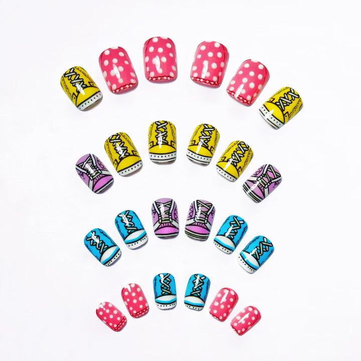Fun Sneaker-Themed Nail Art Bowlift