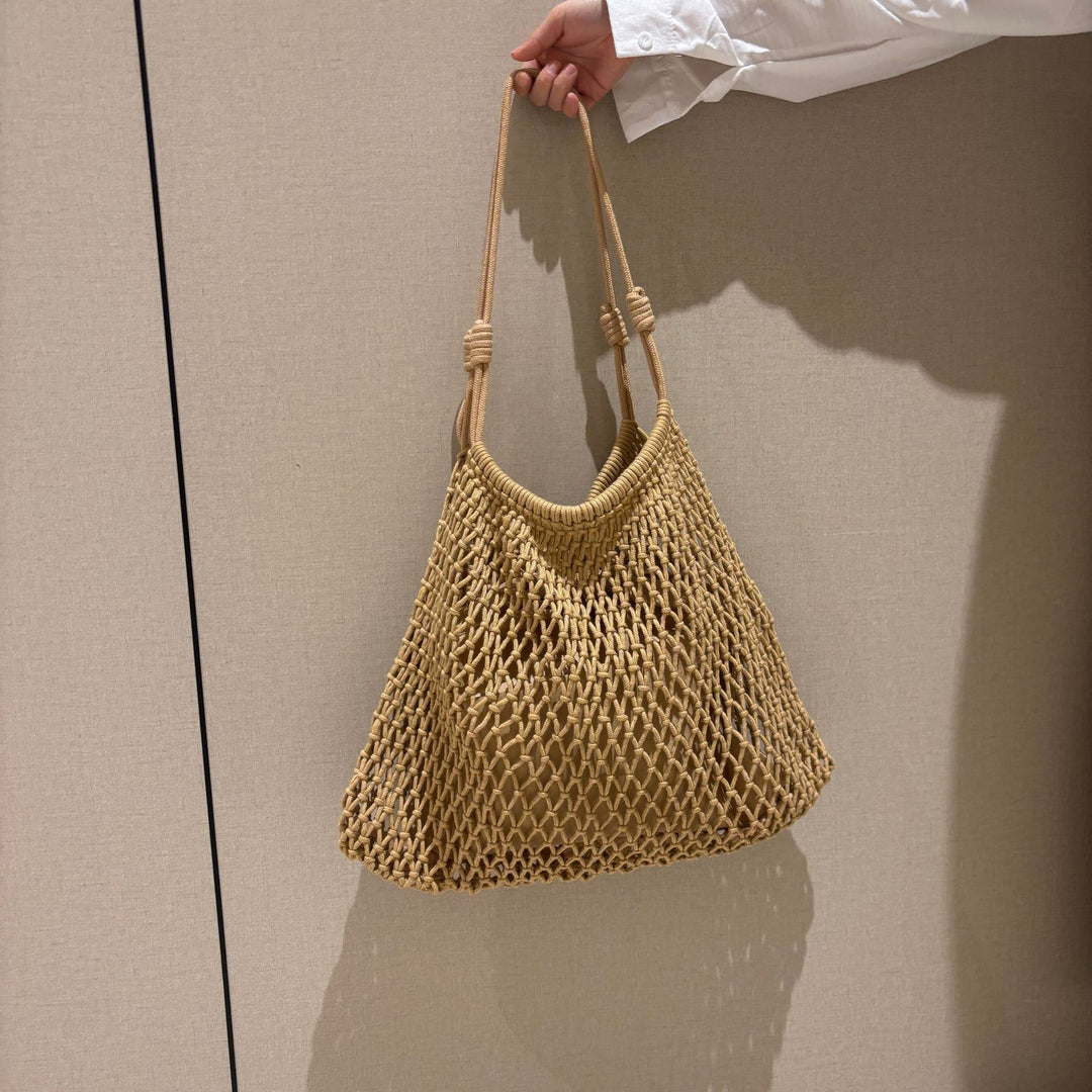 Hand-knotted shopping net bag Bowlift