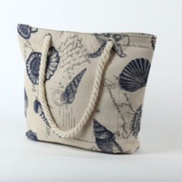 Beach bag with maritime shell motif Bowlift
