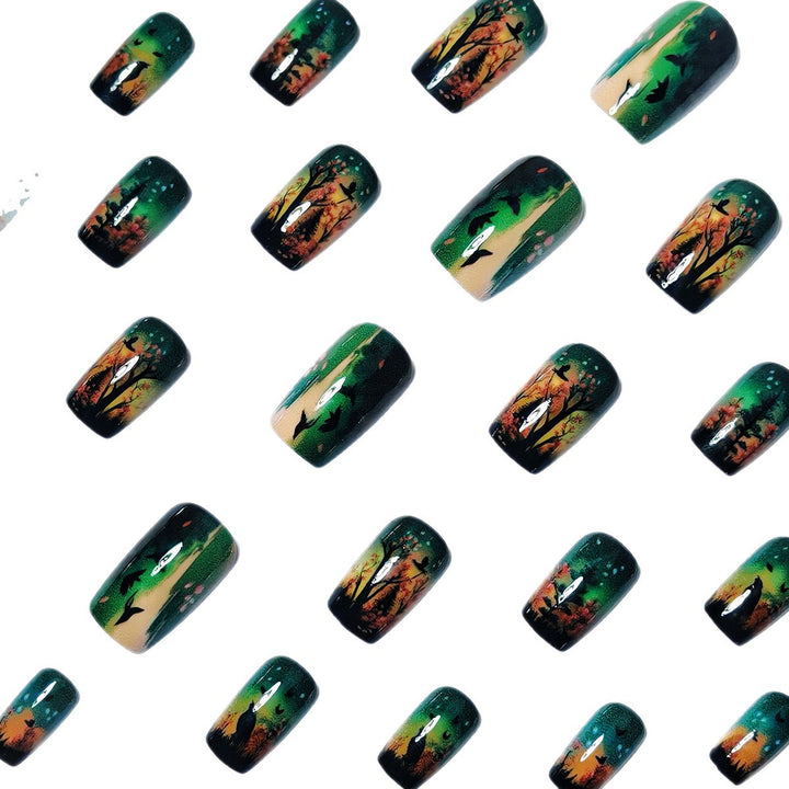 Creative Art Nails with Fascinating Forest and Mushroom Designs Bowlift
