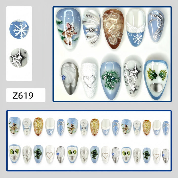 Artificial Nails in Modern Tribal Design Bowlift