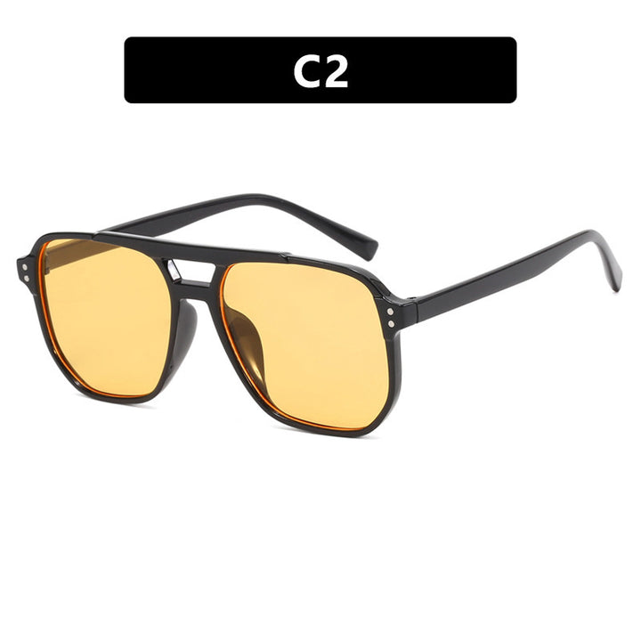 Women's fashionable sunglasses with angular frame Bowlift