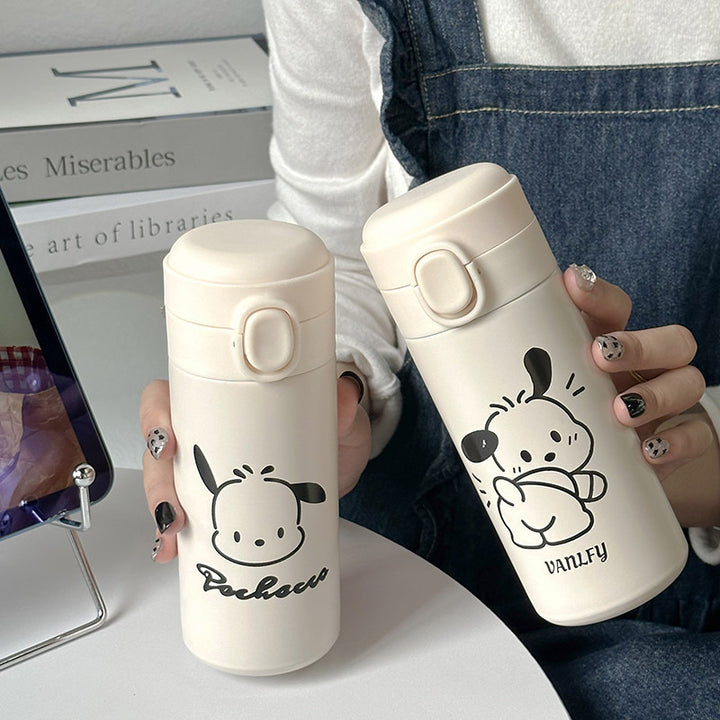 Women's Insulated Water Bottle with Practical Leak-Proof Cap Bowlift