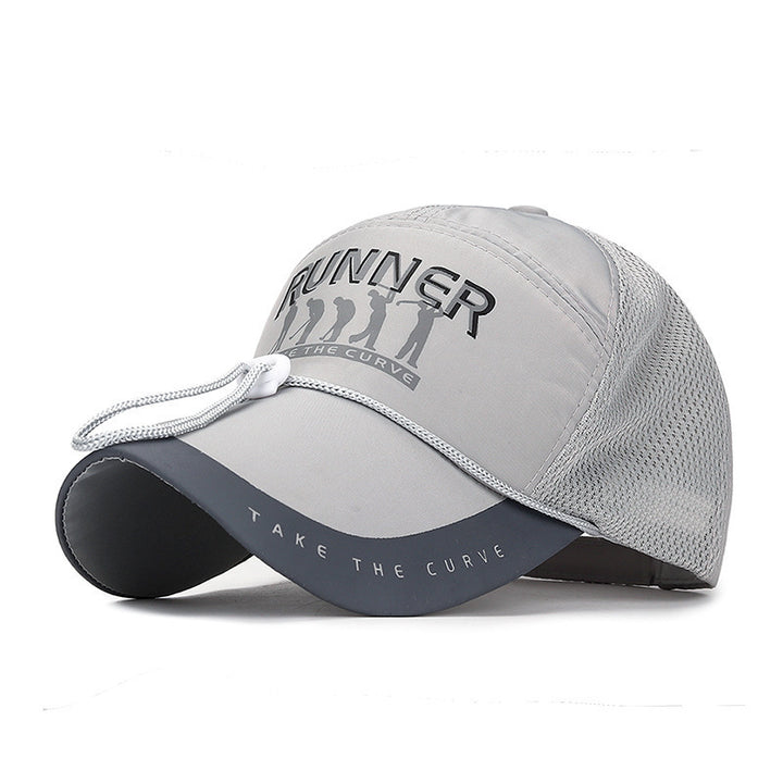Women's Sporty Running Cap with Ventilation Mesh Bowlift