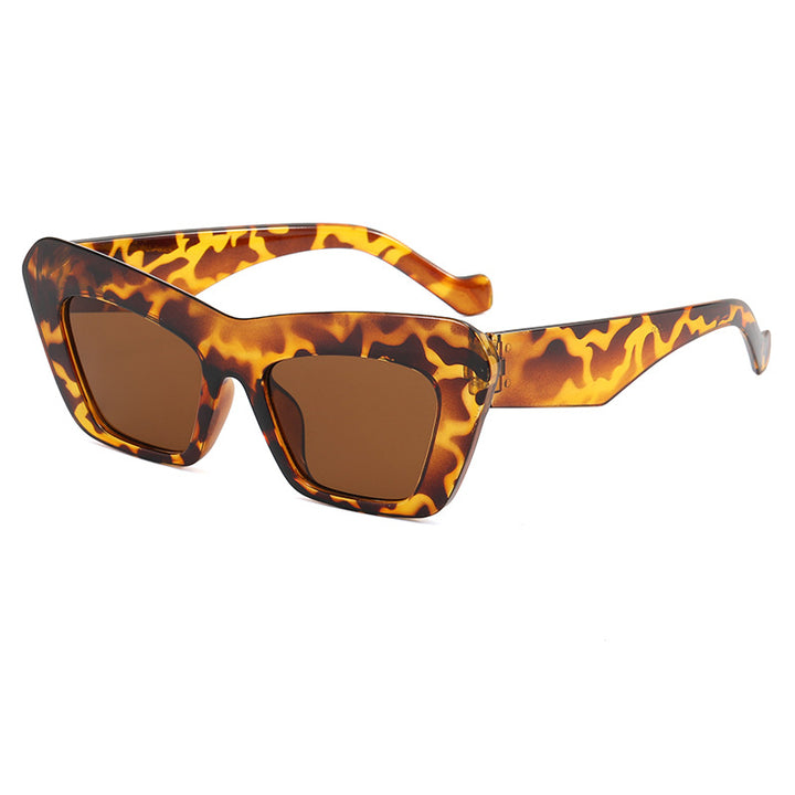 Women's fashionable oversized sunglasses with angular frame Bowlift