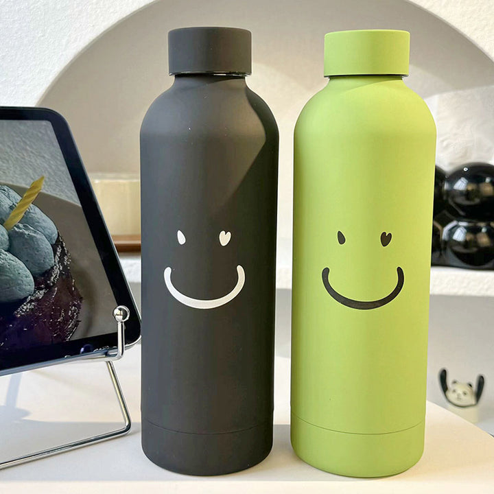 Women’s Insulated Bottle with Cheerful Smiley Design Bowlift