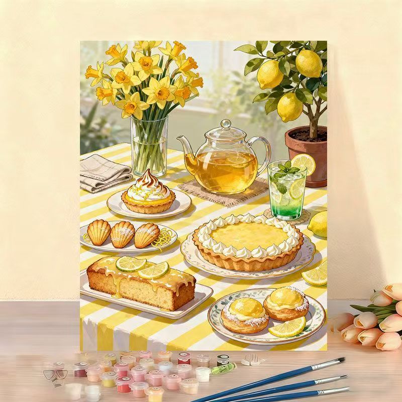 Gourmet Dessert Art Canvas Kit Bowlift