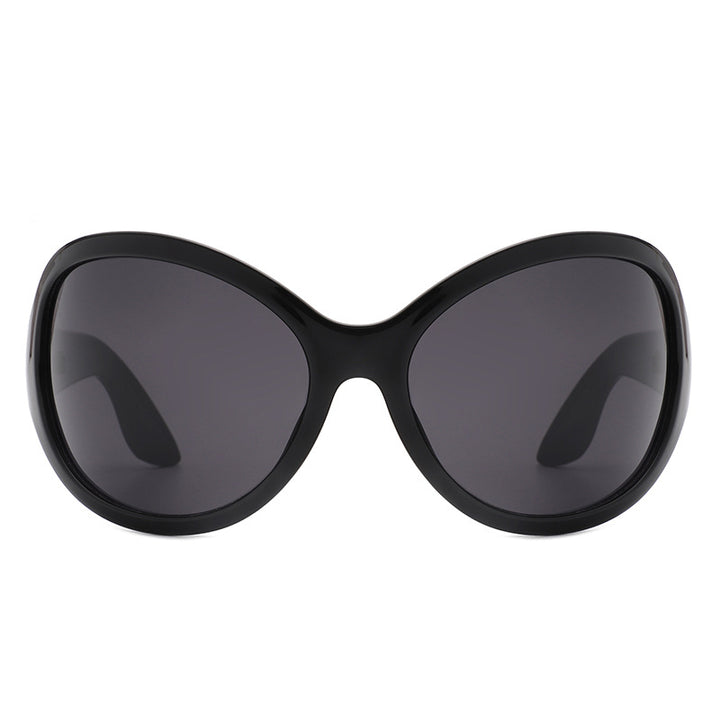 Ladies sunglasses in a stylish butterfly design with UV protection and wide frame Bowlift