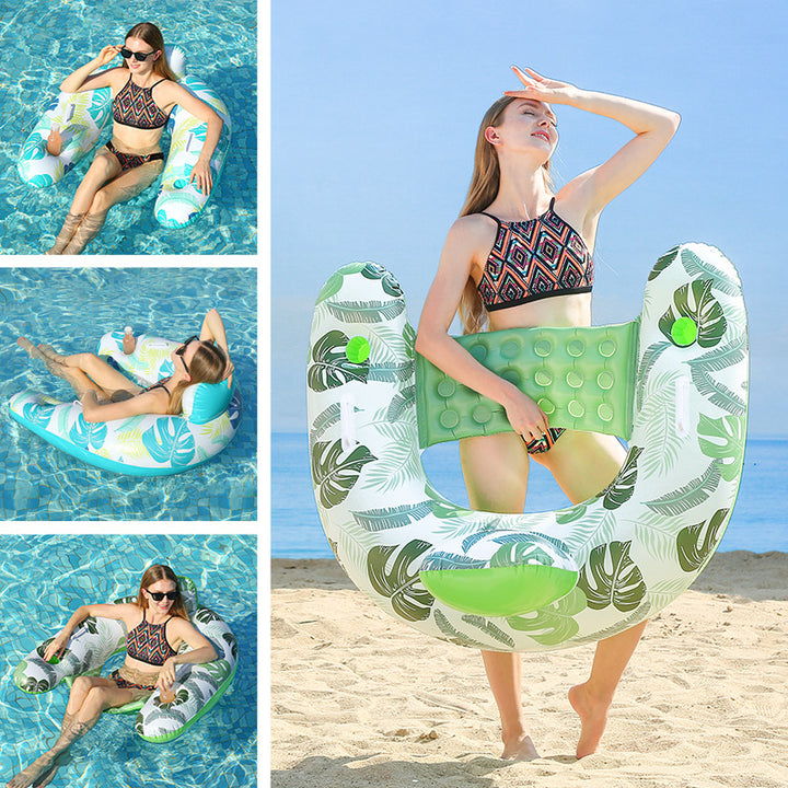 Women's Inflatable Relaxation Island with Ergonomic Headrest Design Bowlift
