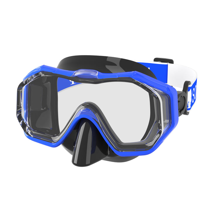 High-quality diving mask with flexible silicone rim and UV protection Bowlift