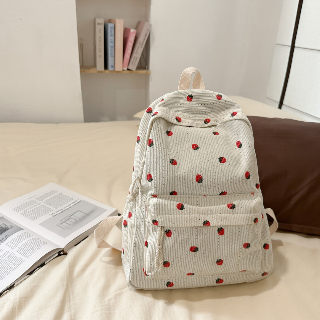 Backpack with Playful Fruit Pattern Bowlift