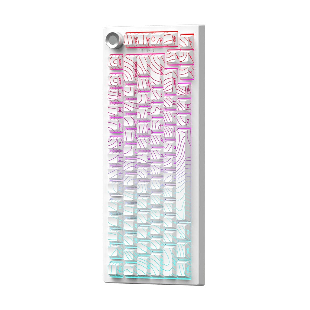 Gaming keyboard with individually customizable RGB backlighting Bowlift