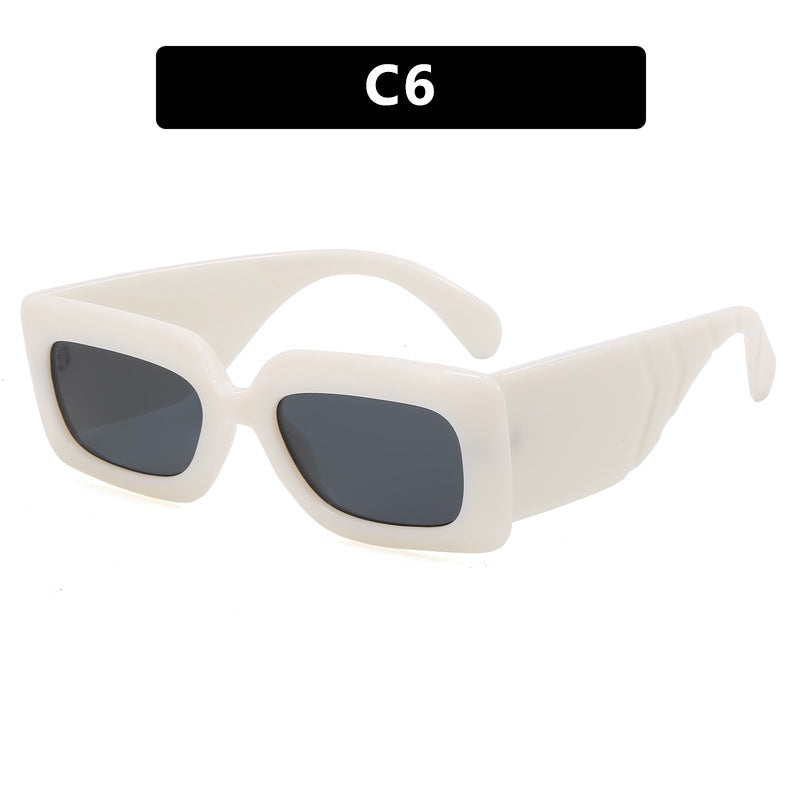 Women oversized sunglasses in fashionable snake leather look Bowlift