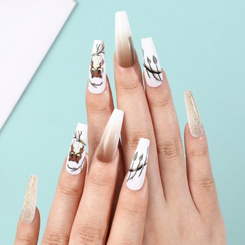 Creative animal design artificial nails Bowlift