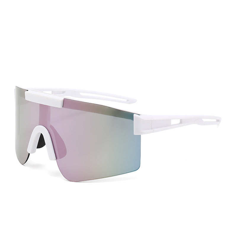 Unisex Sporty Oversized Shield Sunglasses Bowlift