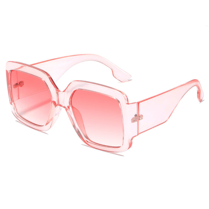 Women modern square sunglasses with mirror lenses Bowlift