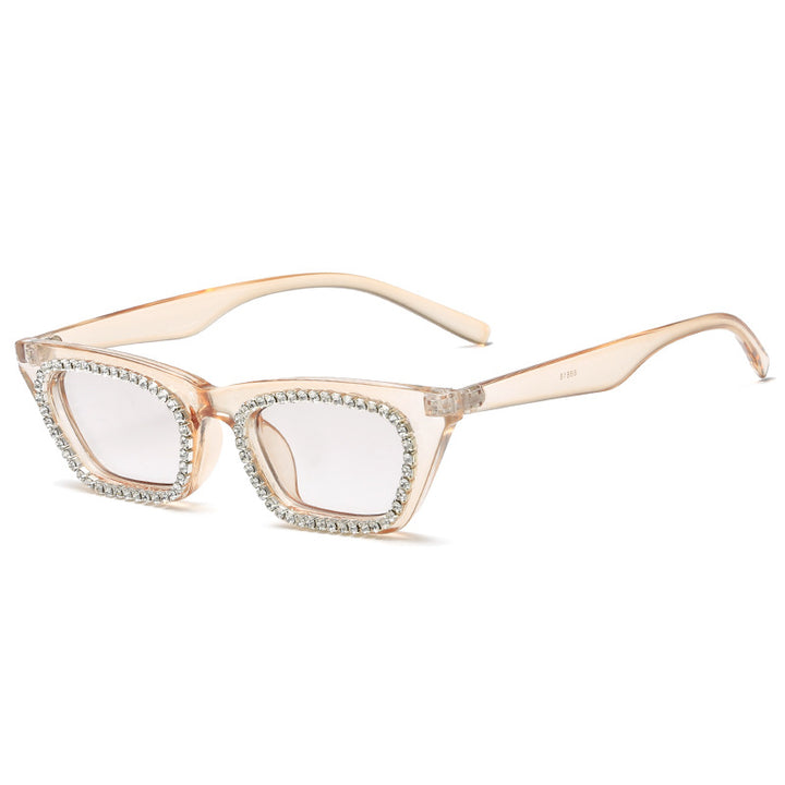 Ladies Glamorous Sunglasses with Rhinestone Decorations Bowlift