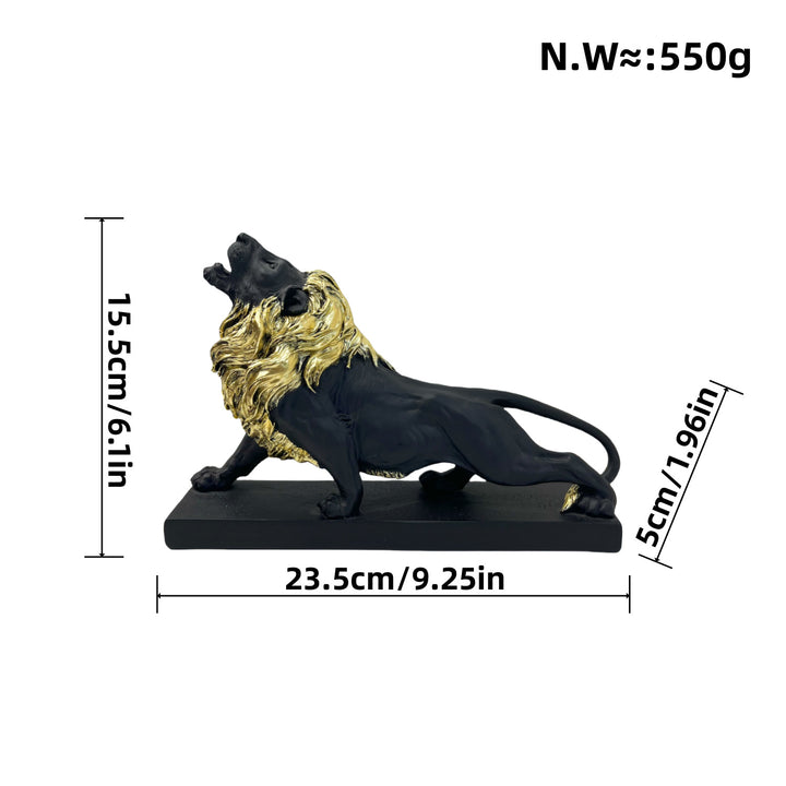 Decorative lion figure with golden details Bowlift