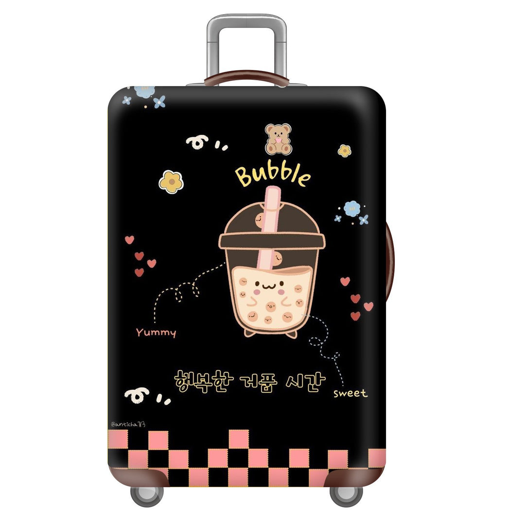 Unisex hard-shell luggage with trendy dog motif Bowlift