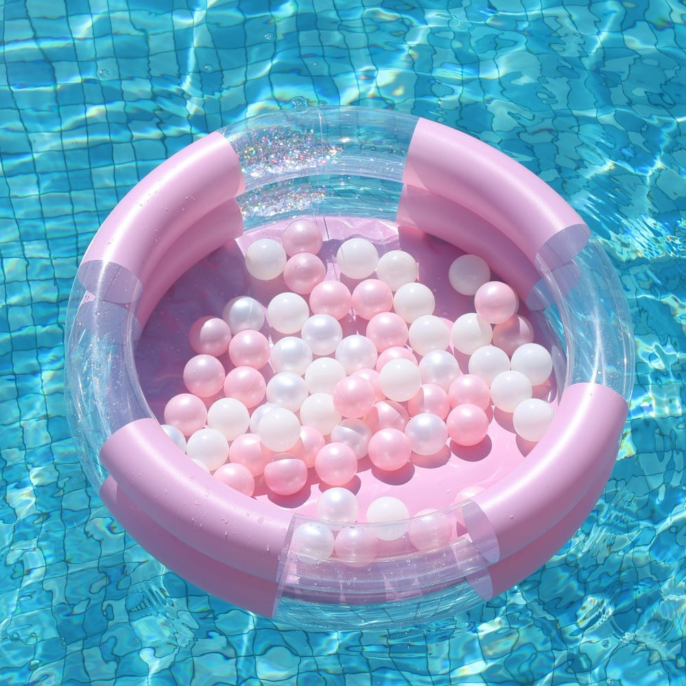 Mermaid-Themed Inflatable Pool Ring Bowlift