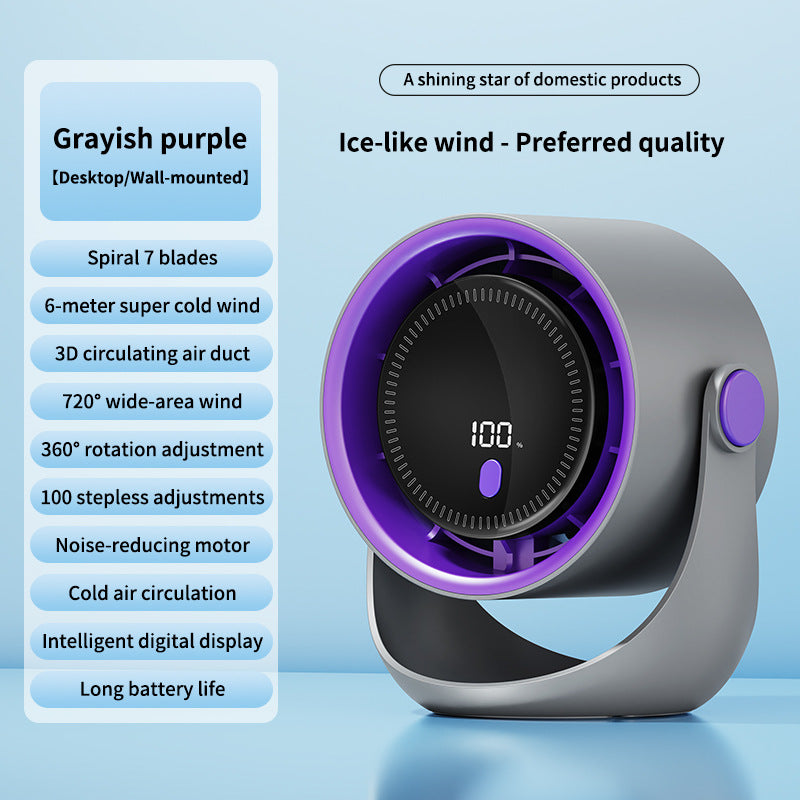 Unisex Digital Air Circulator Fan Bowlift