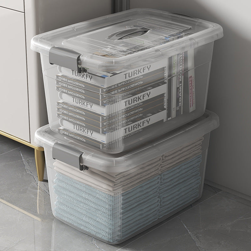 Women's Multifunctional Storage Box with Wheels and Secure Lid Bowlift