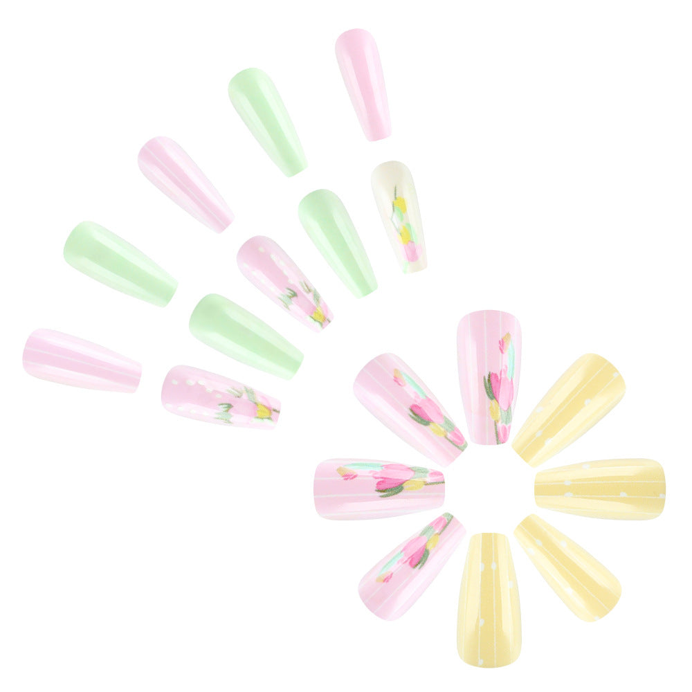 Floral Themed Nail Art Bowlift