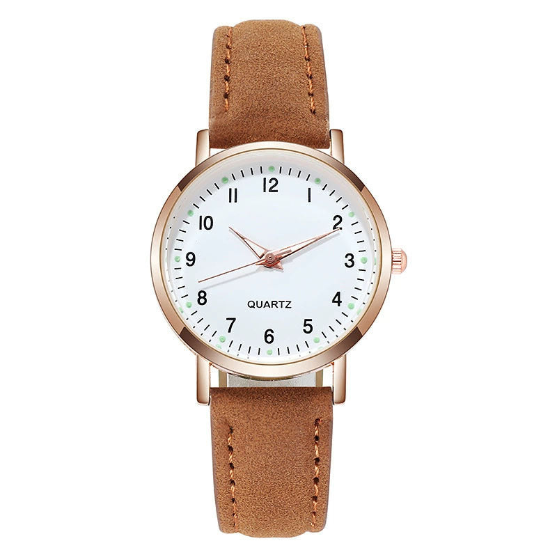 Minimalist Quartz Analog Leather Strap Casual Wrist Watch Bowlift