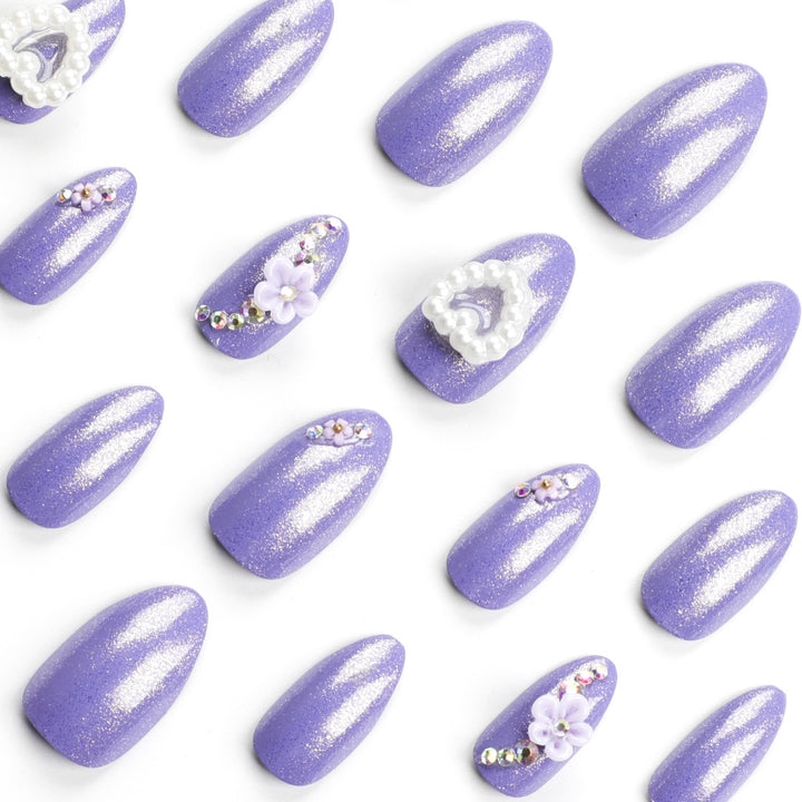Artistic Nail Art with Floral Decorations Bowlift