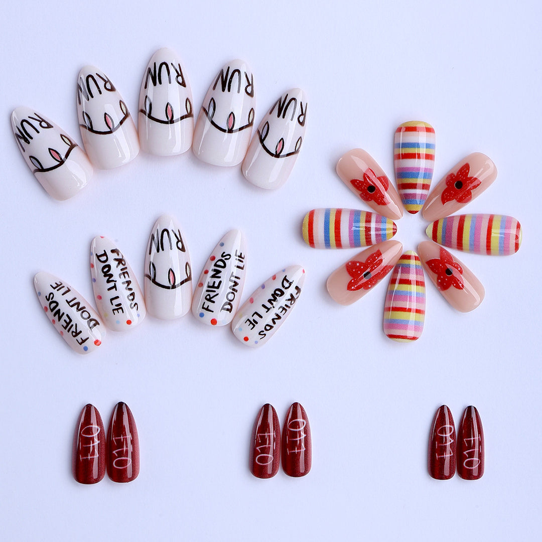 Creative Art Fingernails in Playful Design Bowlift