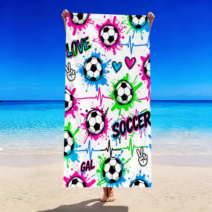 Football-themed beach towel Bowlift
