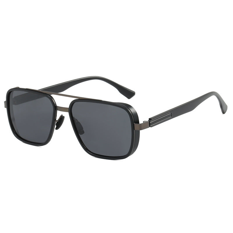 Ladies elegant square sunglasses with high-quality metal frame Bowlift
