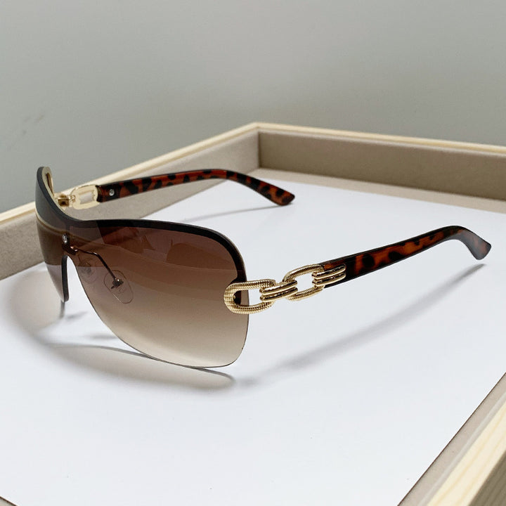 Unisex Chic Shield Sunglasses Bowlift