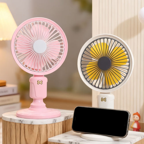 Ladies Portable Table Fan with Adjustable Speed Control Bowlift