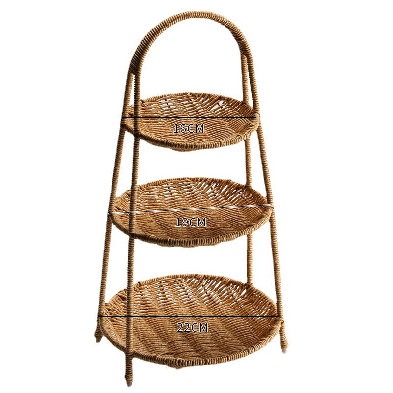 Handcrafted Wicker Storage Basket Bowlift