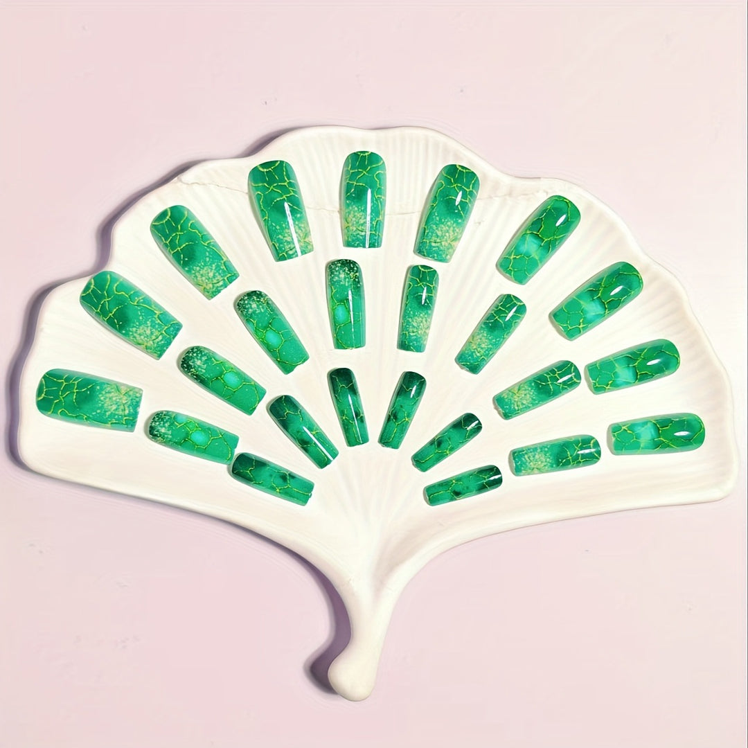 Artistic Marble Effect Nail Art Bowlift