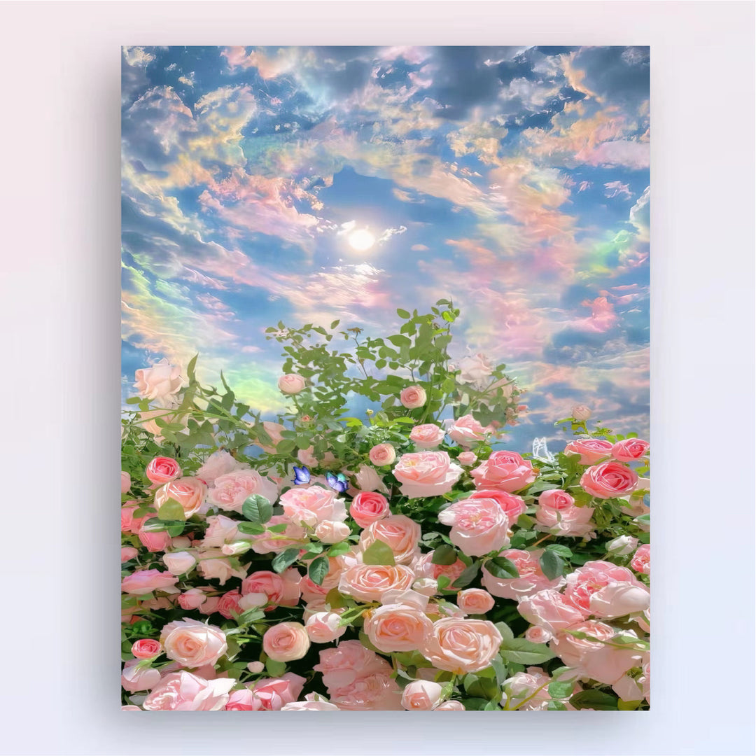 Floral Landscape Canvas Wall Art Bowlift